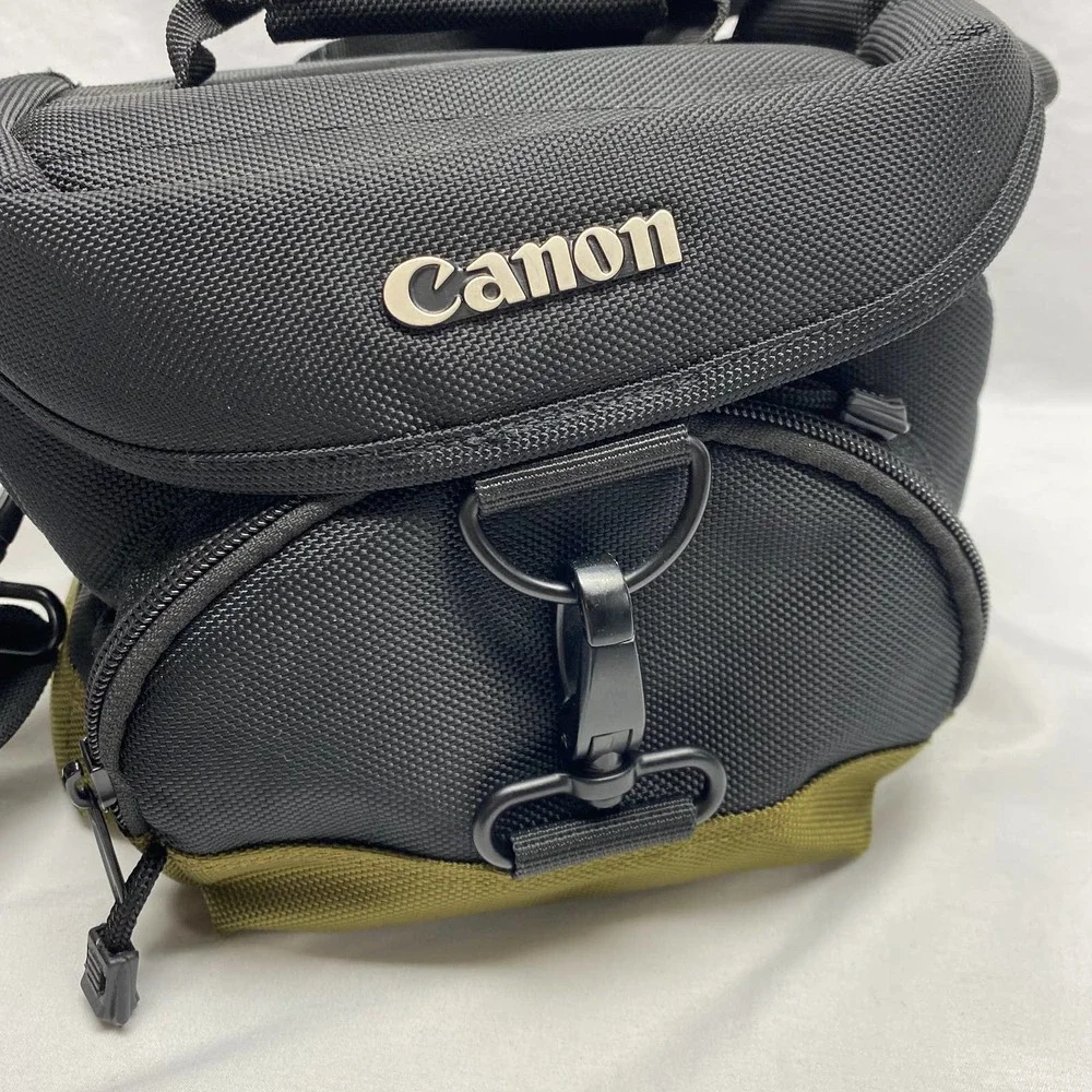 Canon Black and Olive Camera Bag